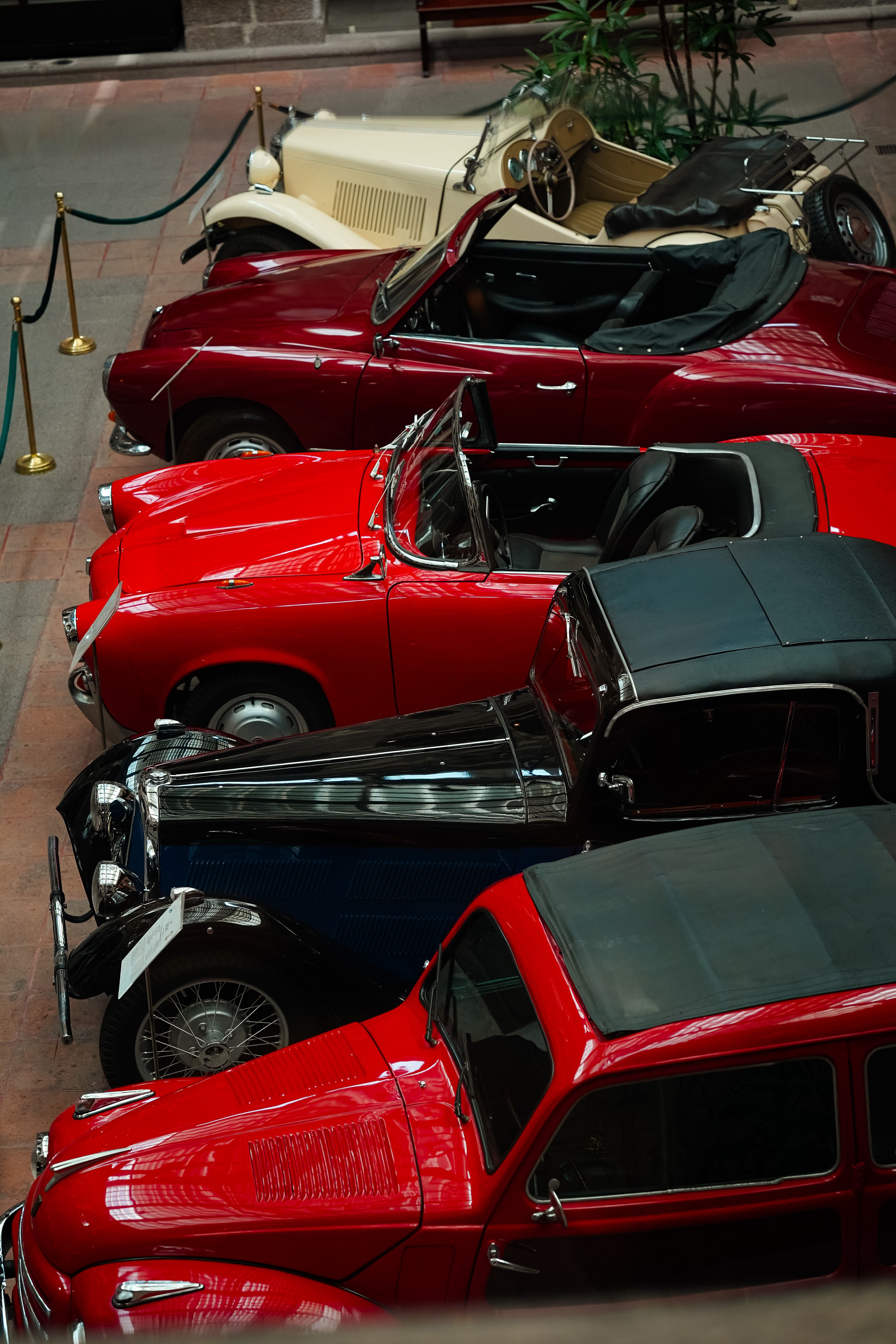 Vintage automobile exhibit